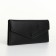 Women's wallet on the button, black color