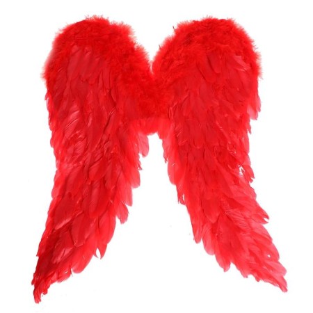 Wings "Angel", 50x50, red color