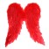 Wings "Angel", 50x50, red color