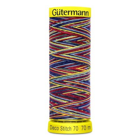 Thread Deco Stitch 70 multicolor for decorative seams, 70 m, 702161 (9831)-2