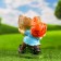 Garden Figure "Dwarf with Kashpo" 25x24cm Mix