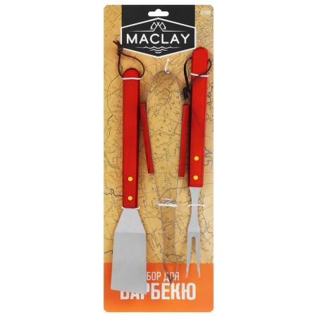 Maclay barbecue set: shovel, tongs, plug, 35 cm-9