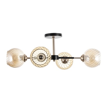 Sender chandelier 4he27 40W black and gold 52x36x27 cm-4