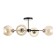 Sender chandelier 4he27 40W black and gold 52x36x27 cm