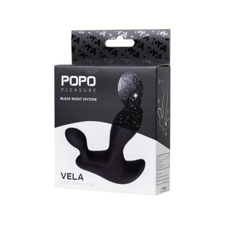 Toyfa Popo Pleasure Vela anal stimulator, black color-4
