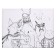 Picture on numbers on a canvas with a subframe of the "Hero Dogs", 40 x 50 cm
