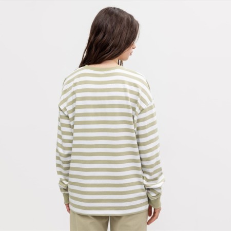 Women's sweatshirt, white/olive color, size 46-1