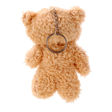 Soft toy "Mishutka with a heart" on a key fob, 11 cm, color mix-3