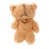 Soft toy "Mishutka with a heart" on a key fob, 11 cm, color mix
