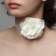 Choker "Tango" bud, white color, 30cm