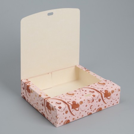 Gift folding box, packaging, "with love", 20 x 18 x 5 cm-4
