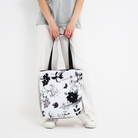 Bag Schoper "Flowers", 40x12x38 cm, black color-9