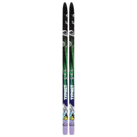 Skiing wood-plastic "Tourist", 180 cm, with a notch-2