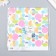 Scrapbooking paper "Bright circles" density 180 g 15.5x17 cm
