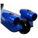 Folding scooter, light wheels PU 130/50 mm, ABEC 7, black color