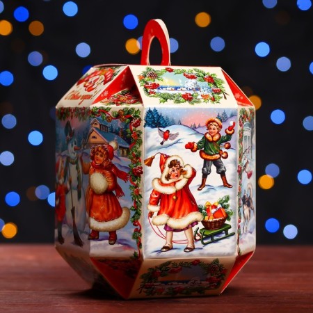Gift box "Vintage", flashlight 13 x13 x17 cm-3
