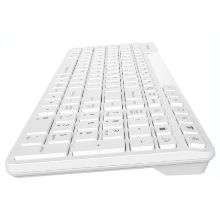 Keyboard A4Tech FSTYLER FBK27C AS White USB wireless BT/Radio Slim Multimedia (FBK27C 106853-5