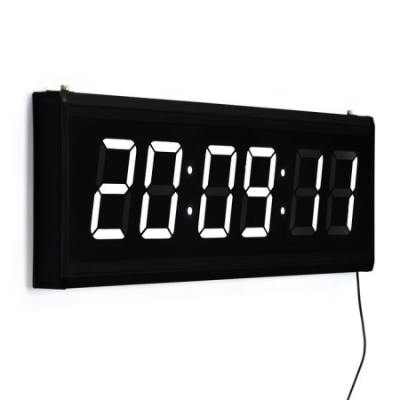 Electronic wall clock, with an alarm clock, 20 x 3 x 60 cm-2