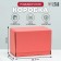 Self -charged box, red, 26.5 x 16.5 x 19 cm