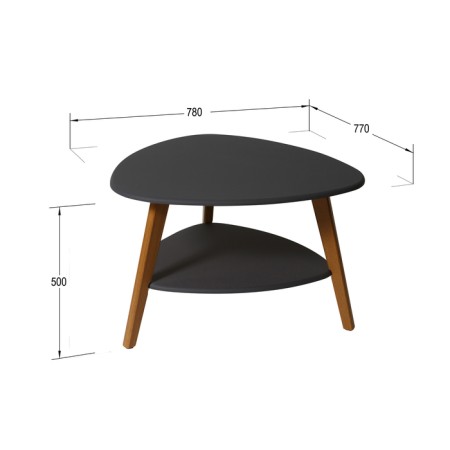 Brooklyn coffee table, 770 × 780 × 500 mm, color graphite-3