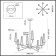 LED 39W 3000k 1330lm chandelier