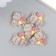 Decor for creativity velvet spraying "Bear with a bouquet" 0.6x1.8x2 cm