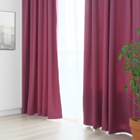 Curtain curtain "Etel" width 200 cm, height 250 cm, purple color, matte