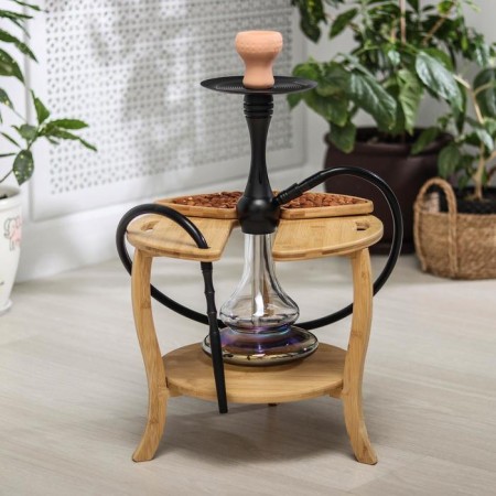 Cutton table for hookah, 38 × 35 cm, bamboo