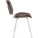 Stool for personnel and visitors to Brabix ISO CF-001, chrome frame, black leatherette