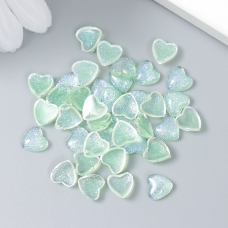 Decor for creativity Plastic "Hearts with brilliance" set of 40 pcs of translated.-2