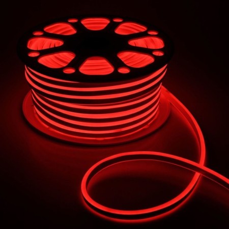 Neon LED tape era, 20 m, IP67, SMD2835, 120 LED/m, 7 W/m, 220 V, red glow red-5