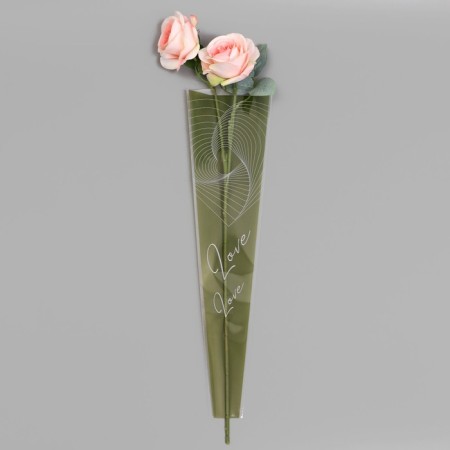 Package Concert Flowers, "Love at first sight", 12.5+4x45 cm, green-1