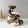 Souvenir Polystone Light "Skull with a snake" 19.5x14.5x17.5 cm
