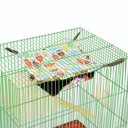 Gamak "suspension" for rodents 23*23 cm, calico, fleece, owl-5