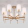 Classical ceiling chandelier Brielle, 40W, E14, 81.5x81.5x53.5 cm