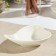 Ceramic “Heart” saucer, 13 × 10 cm, white color