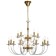 Crystal Crystal Chandelier Glass 15XE14 40W, size 85x85x79-115 cm, bronze color