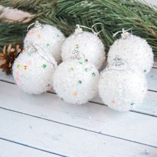 Set of balls plastic D-5.5 cm, 6 pcs 