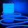 Flexible Neon Elektrostandard, IP67, 2835, 144 LED/m, 220V, round, glow of blue