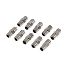 Ниппель ZEIN, 1/4", наружная резьба, нержавеющая сталь, фасовка 10 шт.