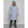 Coat insulated winter female, size 50, blue color