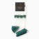 Women's socks glass minku "Flowers", turquoise color, rr 36-37 (23 cm)