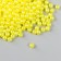 Set of beads "needlework" plastic, diameter 4 mm, yellow
