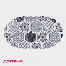 The rug anti -slip into the bathtub on the suction cups of the Marakano Dolyan, 38 × 66 cm