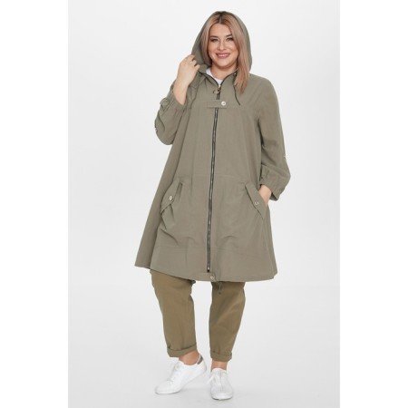 Cardigan female, size 56, green color-2