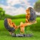 Garden figure "Hedgehog on a swing" 35x15x28cm