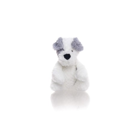 Soft toy Gulliver puppy, white-gray color, 28 cm