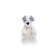 Soft toy Gulliver puppy, white-gray color, 28 cm