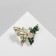 Brooch "Butterfly" Flora, colored in gold
