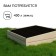 The roller bed is galvanized, 200 × 80 cm, the height of the side is 15-34 cm, Greengo